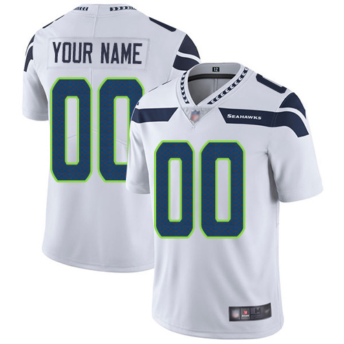 Limited White Men Road Jersey NFL Customized Football Seattle Seahawks Vapor Untouchable